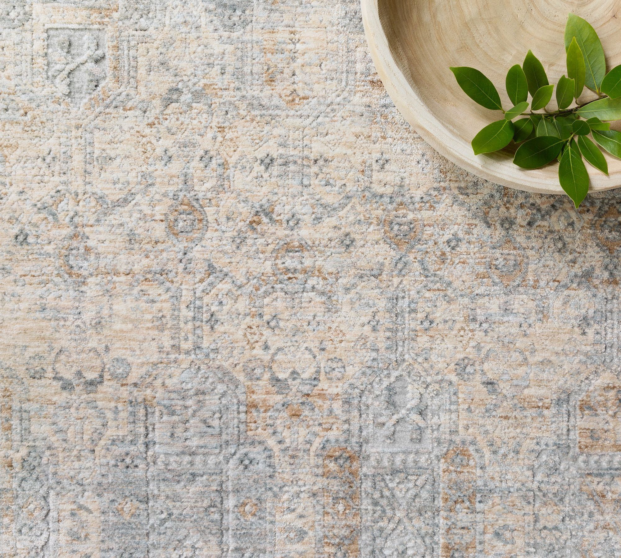 Pb Mp Claire Easy Care Rug,11-6IN X 15-6IN,Ivory/Mist thumbnail 2