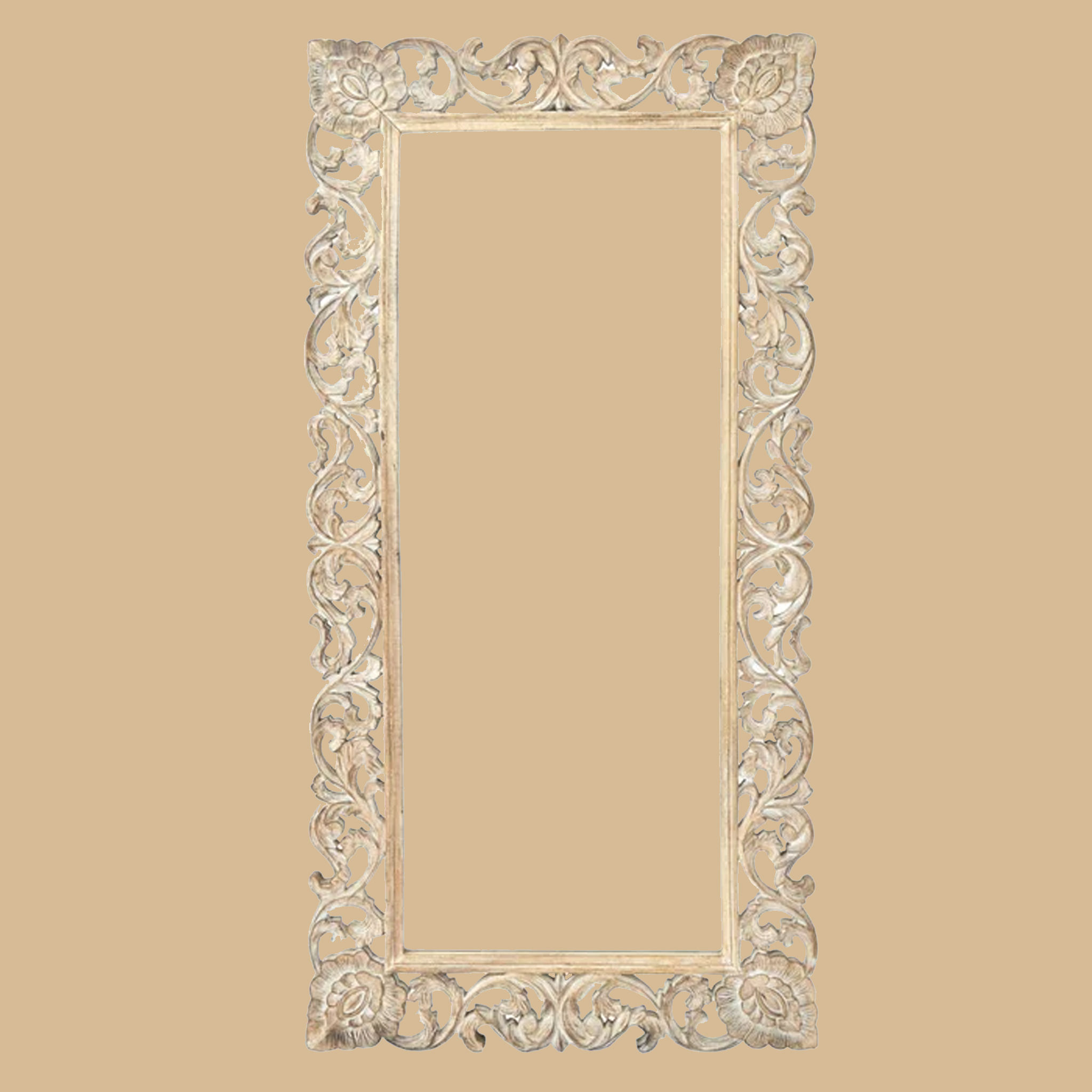 Abigail Rectangle Wood Mirror thumbnail 3