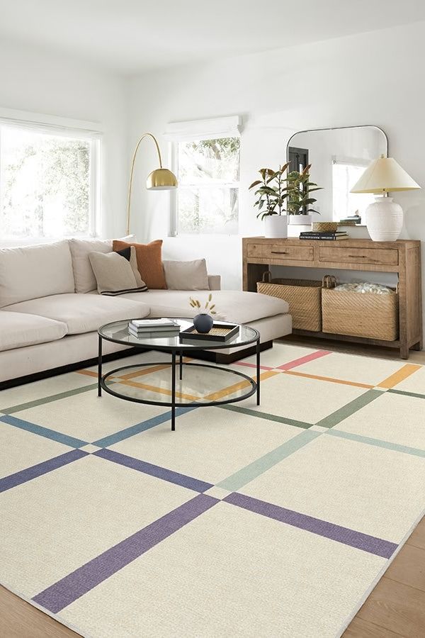 The Home Edit Joanna Ivory Rainbow Rug 9x12 thumbnail 2