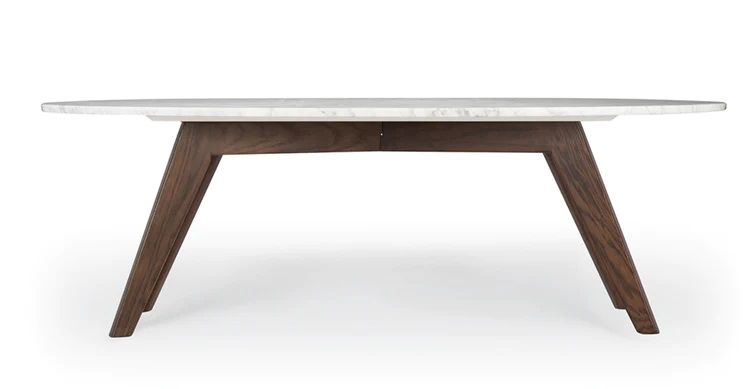 Riley Marble Oval Coffee Table thumbnail 3