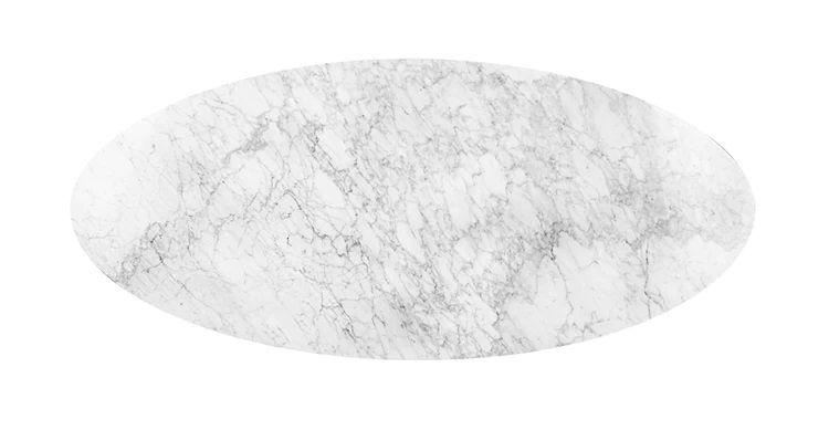Riley Marble Oval Coffee Table thumbnail 4