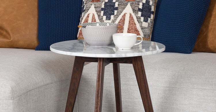 Riley Marble Round Side Table thumbnail 2