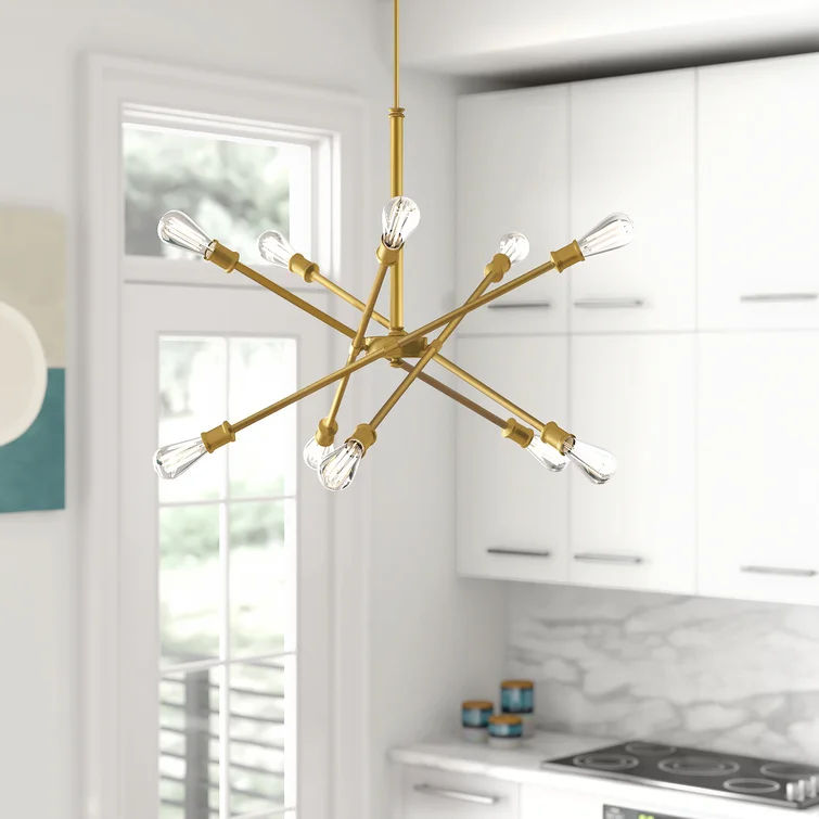 Signorelli 10 - Light Dimmable Modern Linear Chandelier thumbnail 2