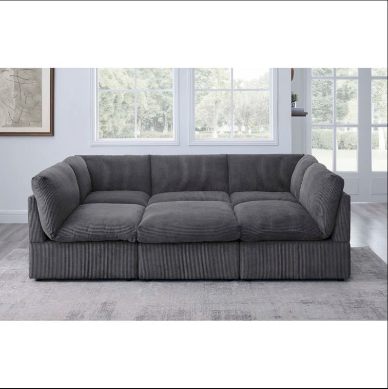 Priyen 6 Piece Upholstered Sectional thumbnail 2