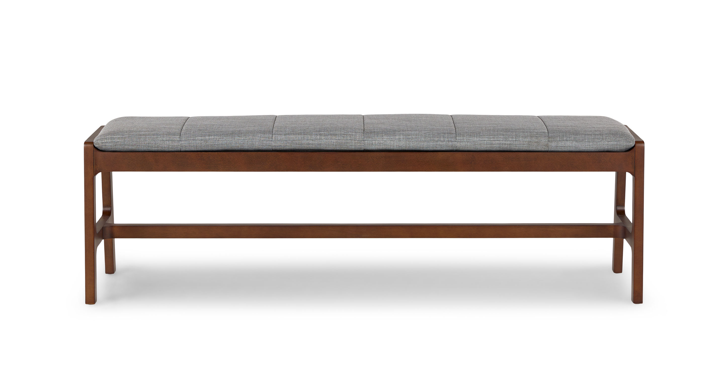 Kolva Pebble Gray Walnut Bench thumbnail 3