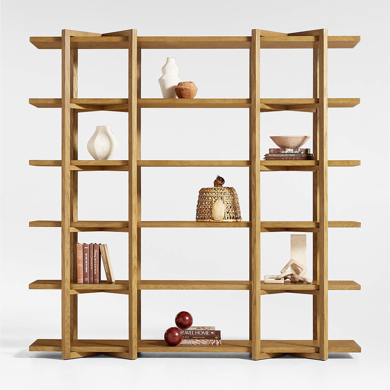 Thomas Barley Oak Wood Bookcase thumbnail 2