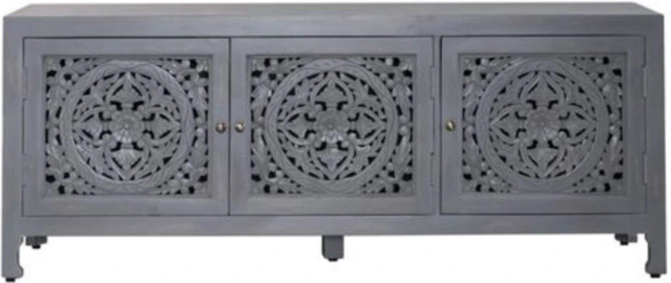 Liberty Marisol Soft Wash Gray Accent TV Stand thumbnail 2