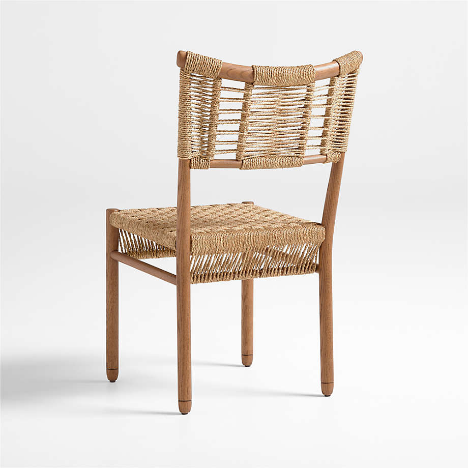 Forge Barley Brown Oak Wood Dining Side Chair by Jake Arnold thumbnail 2