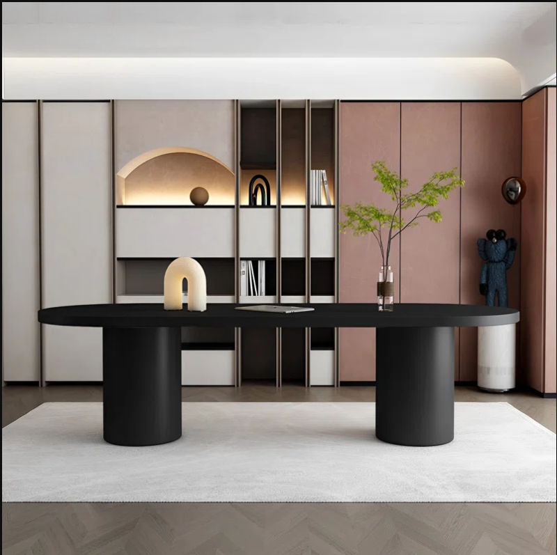 Oval Solid Wood Dining Table thumbnail 2