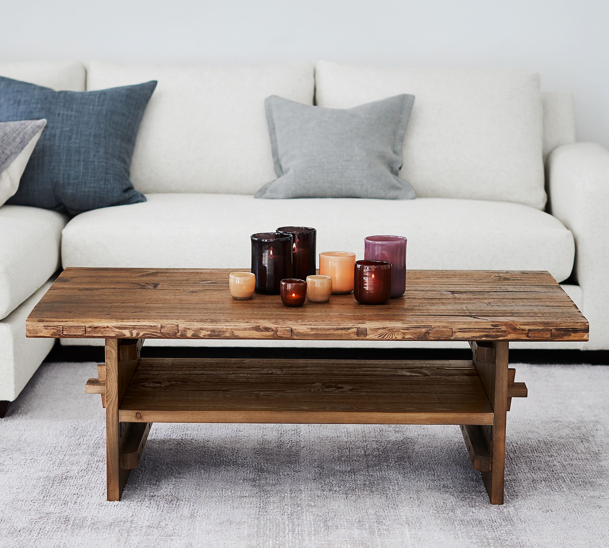 Easton Rectangular Reclaimed Wood Coffee Table thumbnail 2