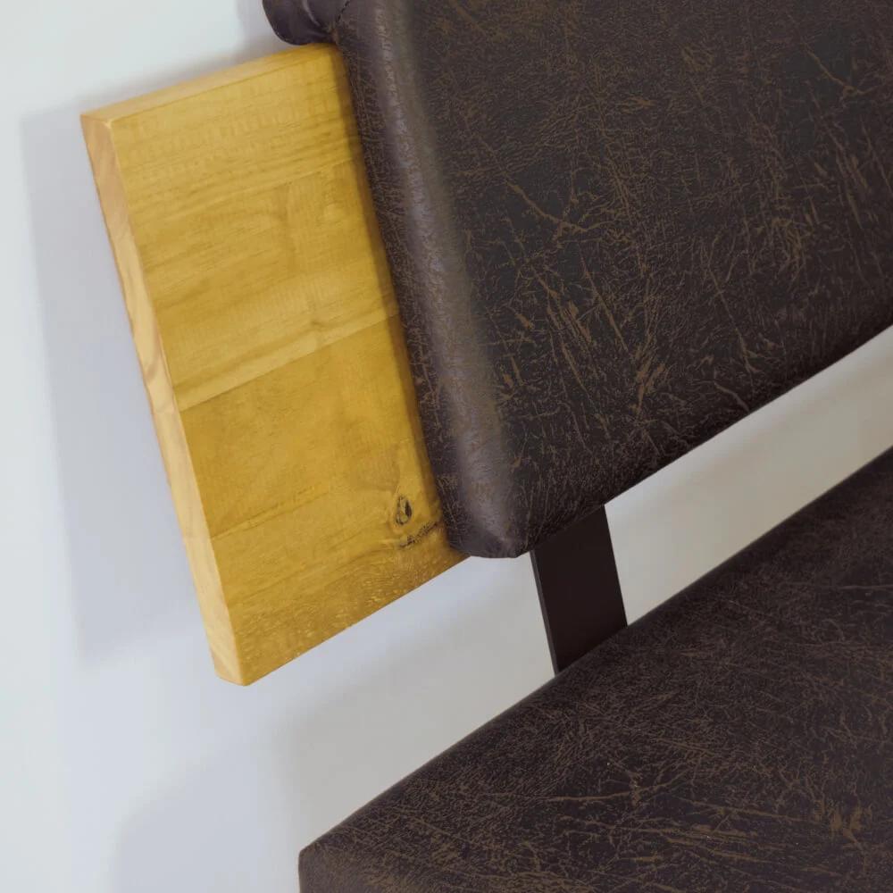 Desouza 3 Piece Pine Dining Set- Side Bench thumbnail 2