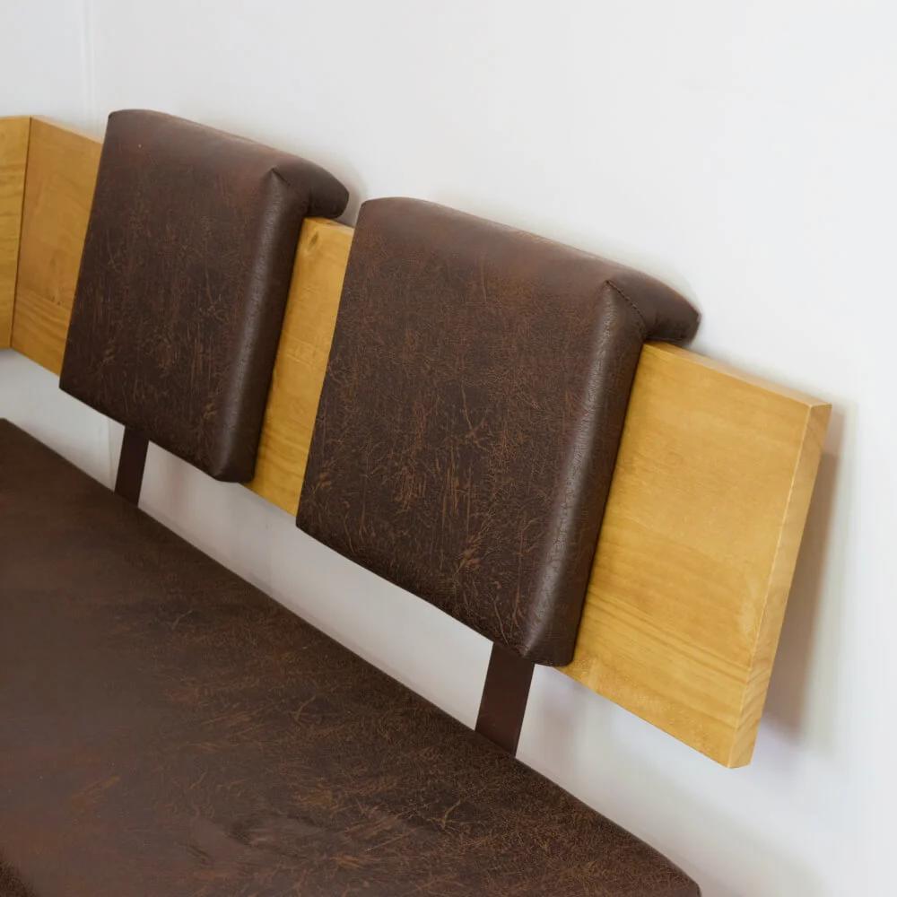 Desouza 3 Piece Pine Dining Set- Side Bench thumbnail 3