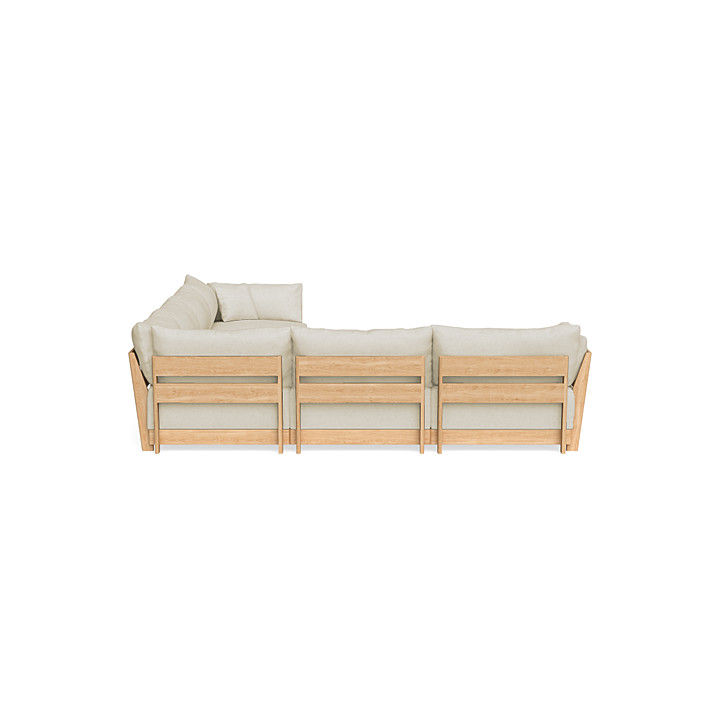 Modular Bondi 6 Seater Sofa in Mascarpone Ottoman thumbnail 3