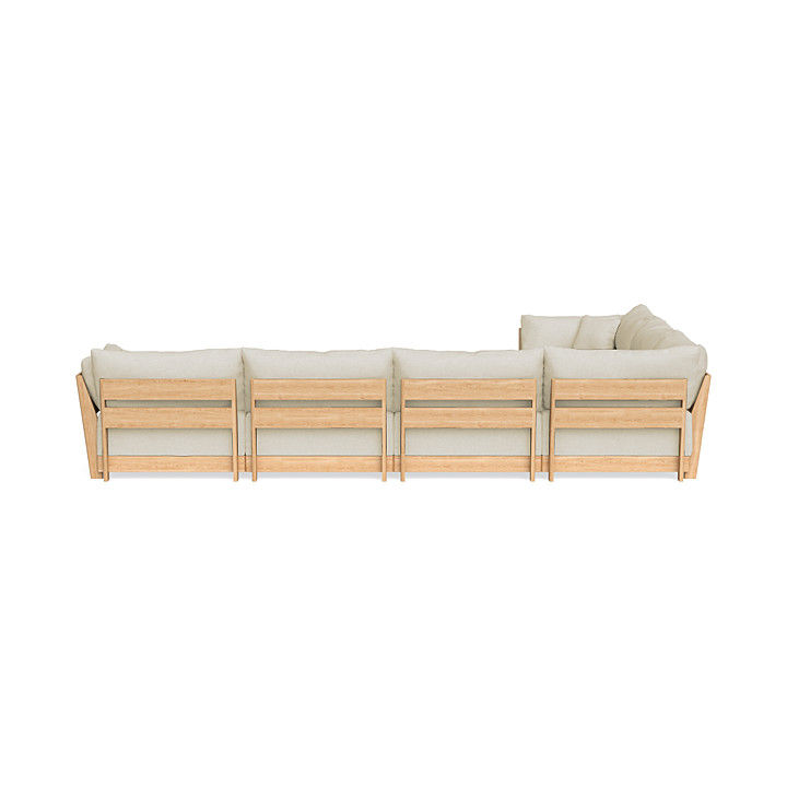 Modular Bondi 6 Seater Sofa in Mascarpone Ottoman thumbnail 4
