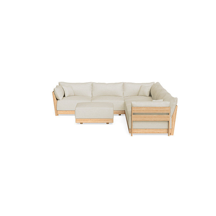 Modular Bondi 6 Seater Sofa in Mascarpone Ottoman thumbnail 5