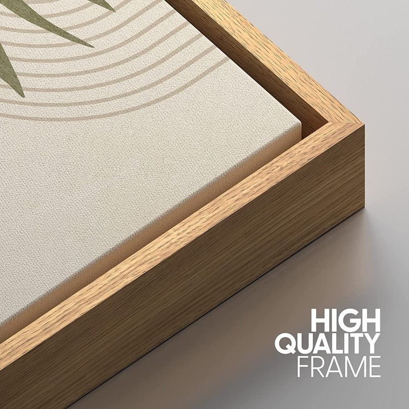 Framed Geometric Mid Century Canvas 3 Pieces Print 2 thumbnail 3