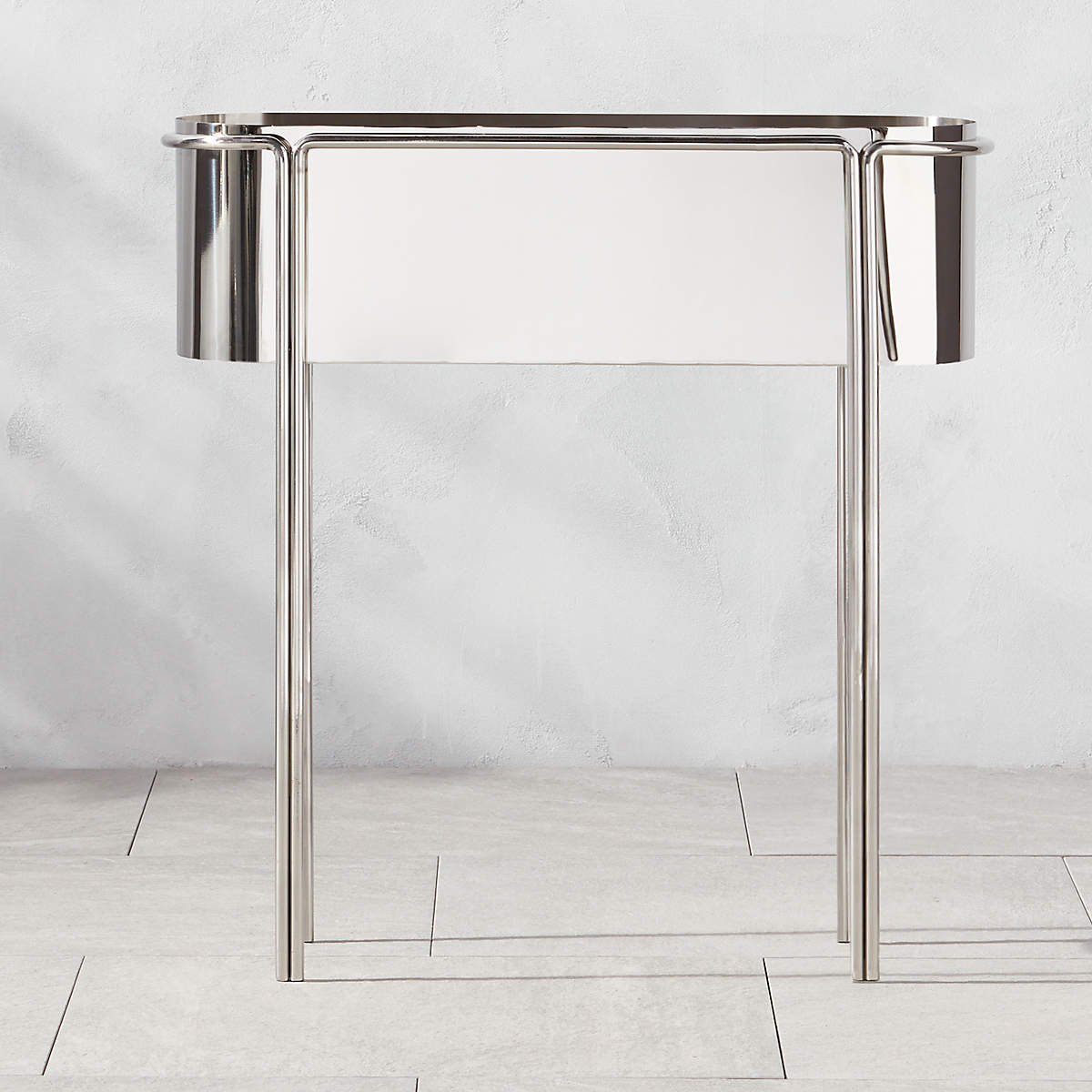Lazo Stainless Steel Raised Planter Tall thumbnail 2