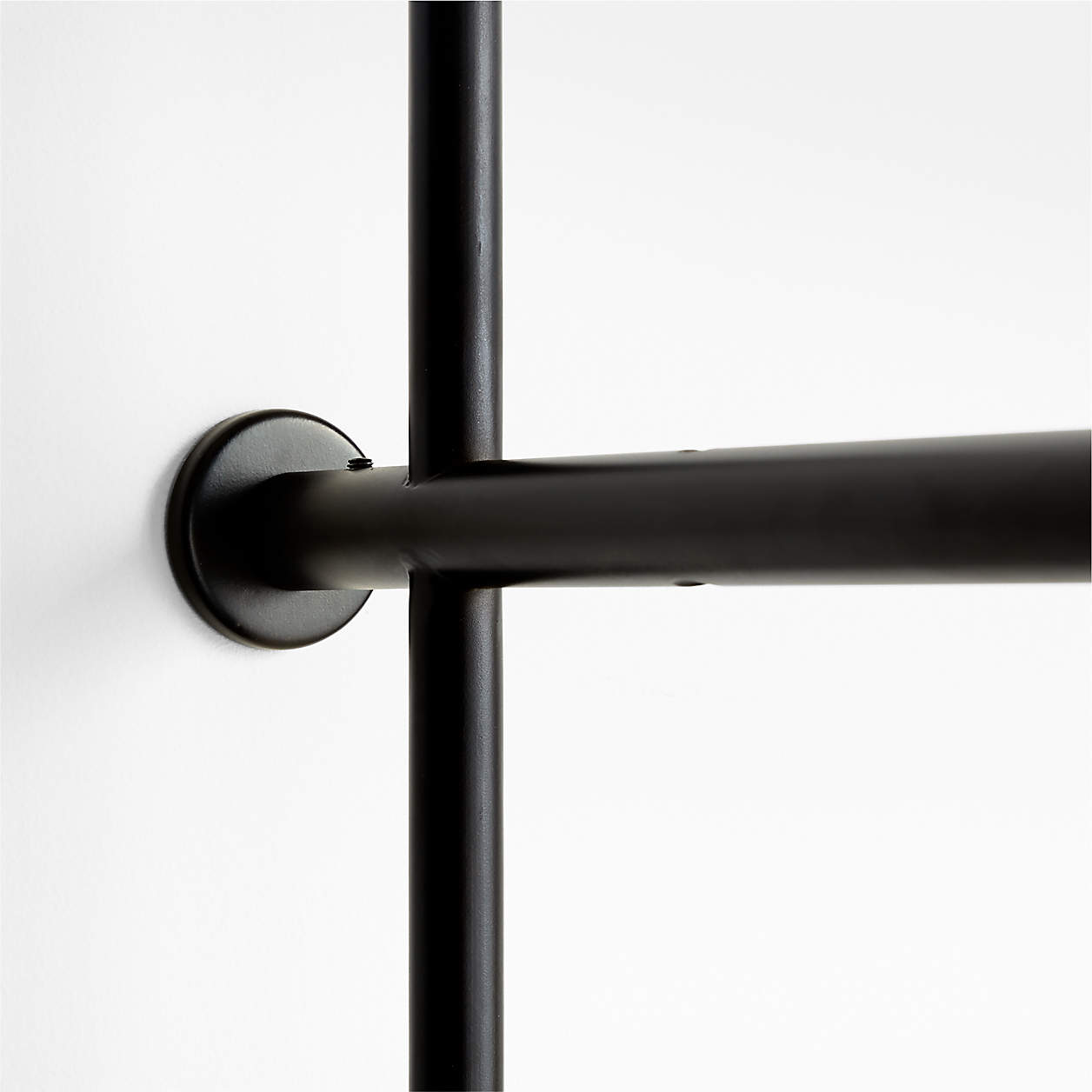 Petra Black Oak Wood and Metal Narrow Wall Mounted Bookcase thumbnail 4