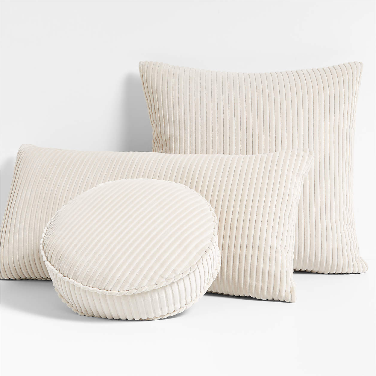 Creste Ivory Throw Pillow Cover by Athena Calderone- 22"x22" thumbnail 2