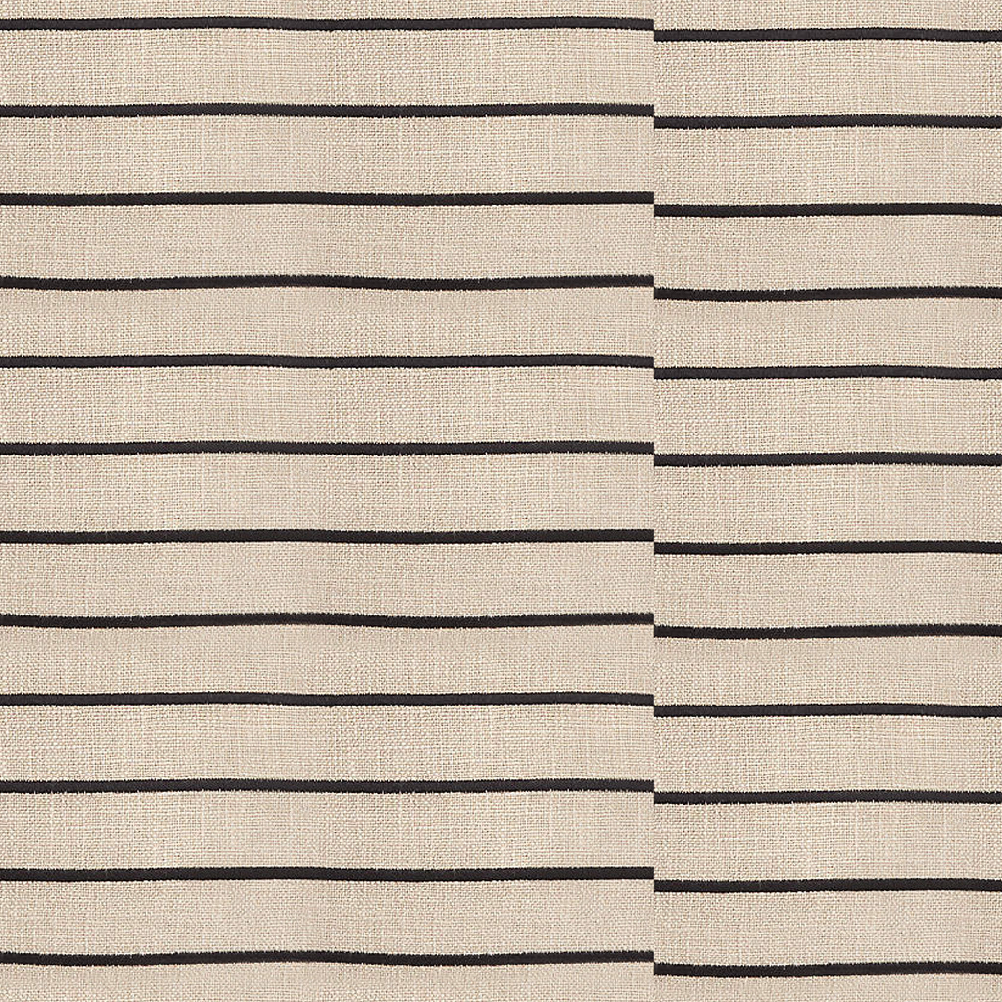 Casse Black and Ivory Striped Throw Pillow-20"x13" thumbnail 6