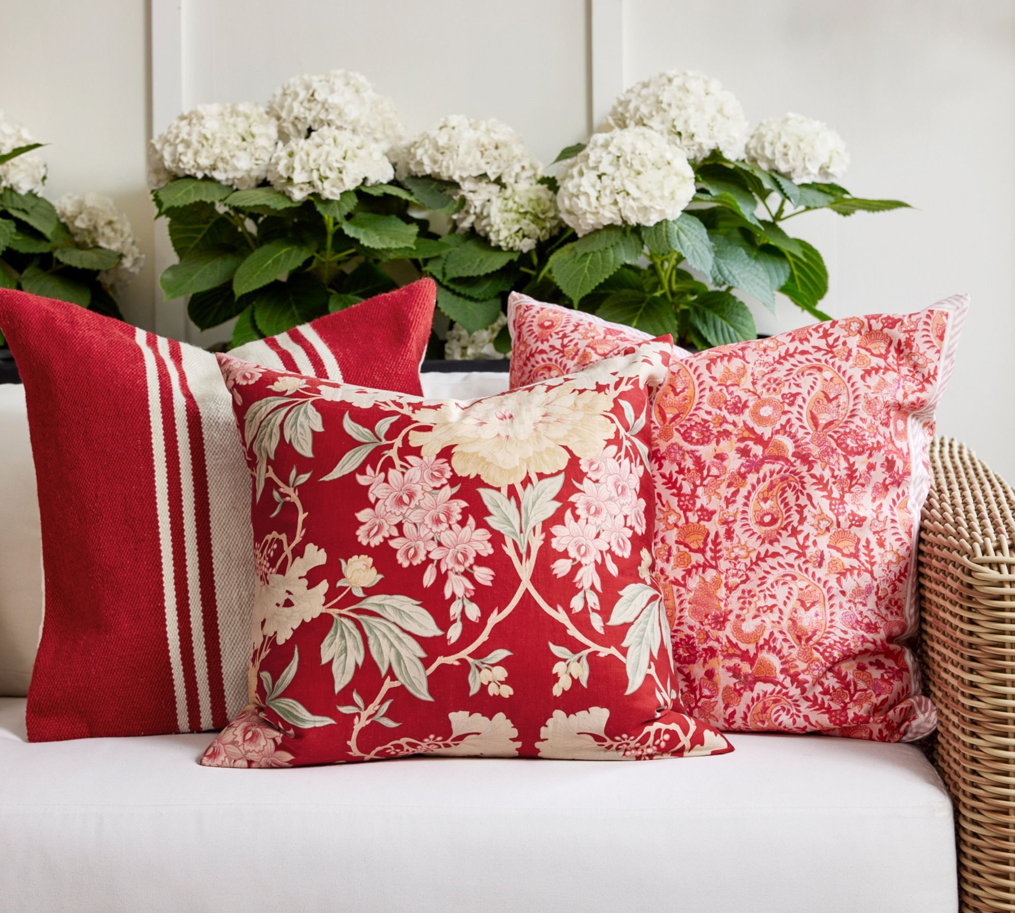 Gabrie Floral Outdoor Throw Pillow thumbnail 2