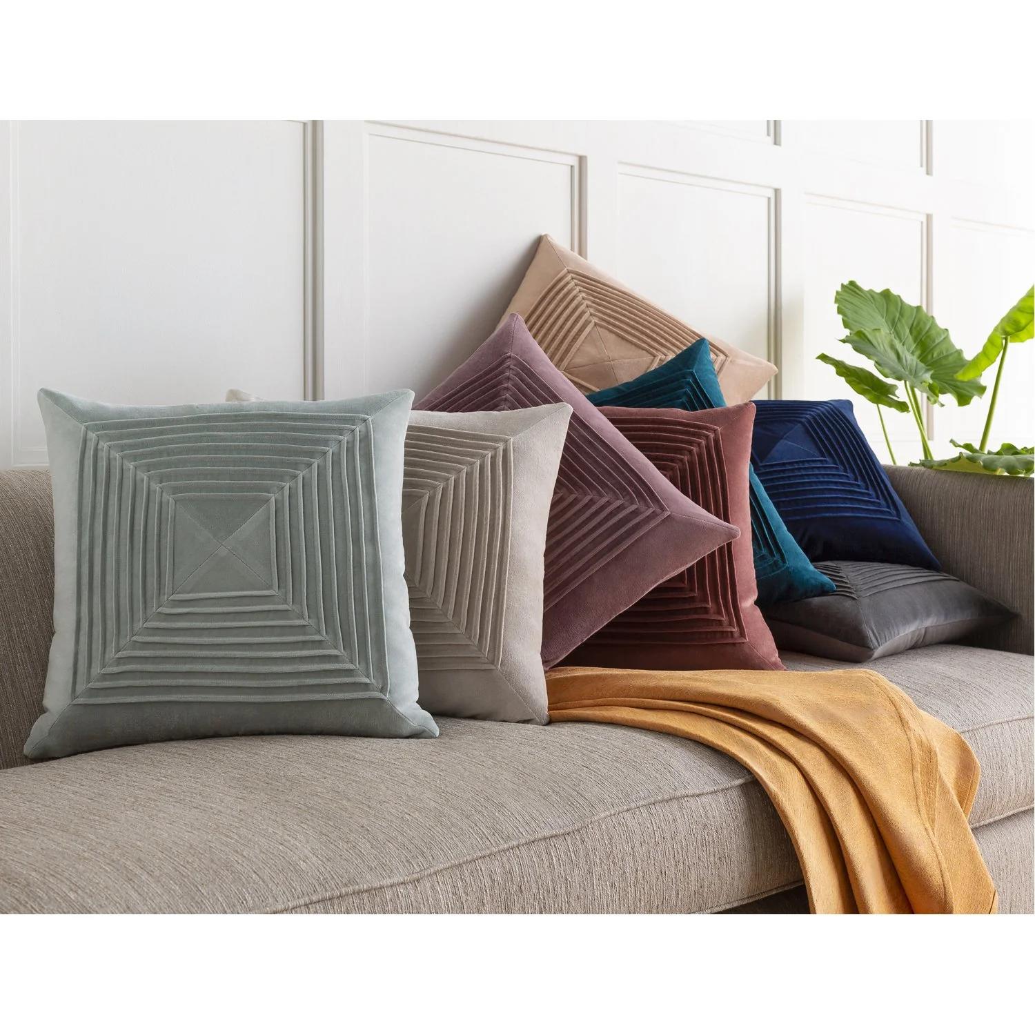 Kiara Velvet Pillow 22" x 22" thumbnail 4