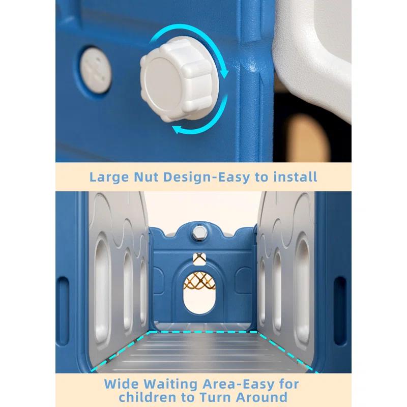 7 in 1 Kids Slide with Climber thumbnail 6