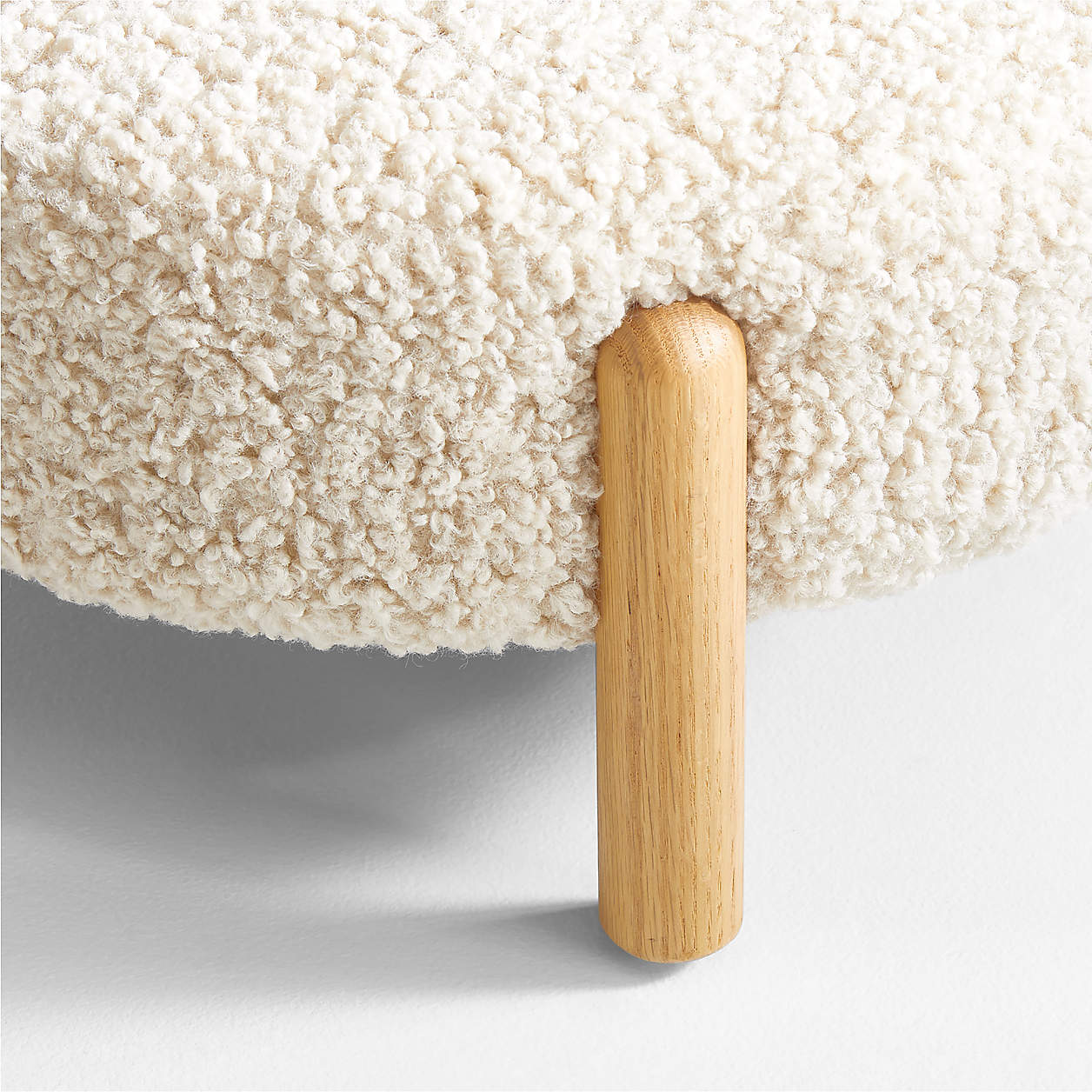 Sherpa Cream White Bear Kids Play Chair thumbnail 8