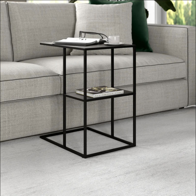 Anishia Blackened Bronze C Shape Side Table thumbnail 2