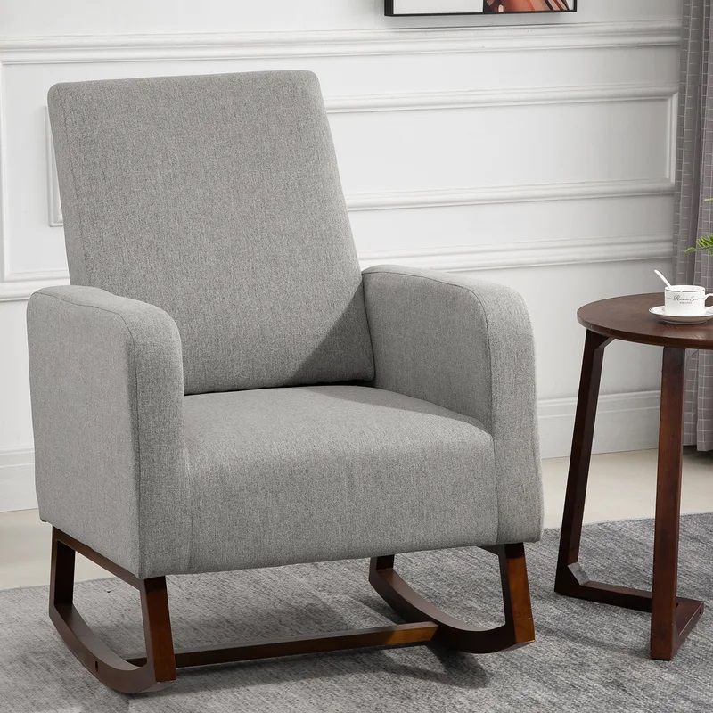 Atze Solid Wood Rocking Chair thumbnail 2