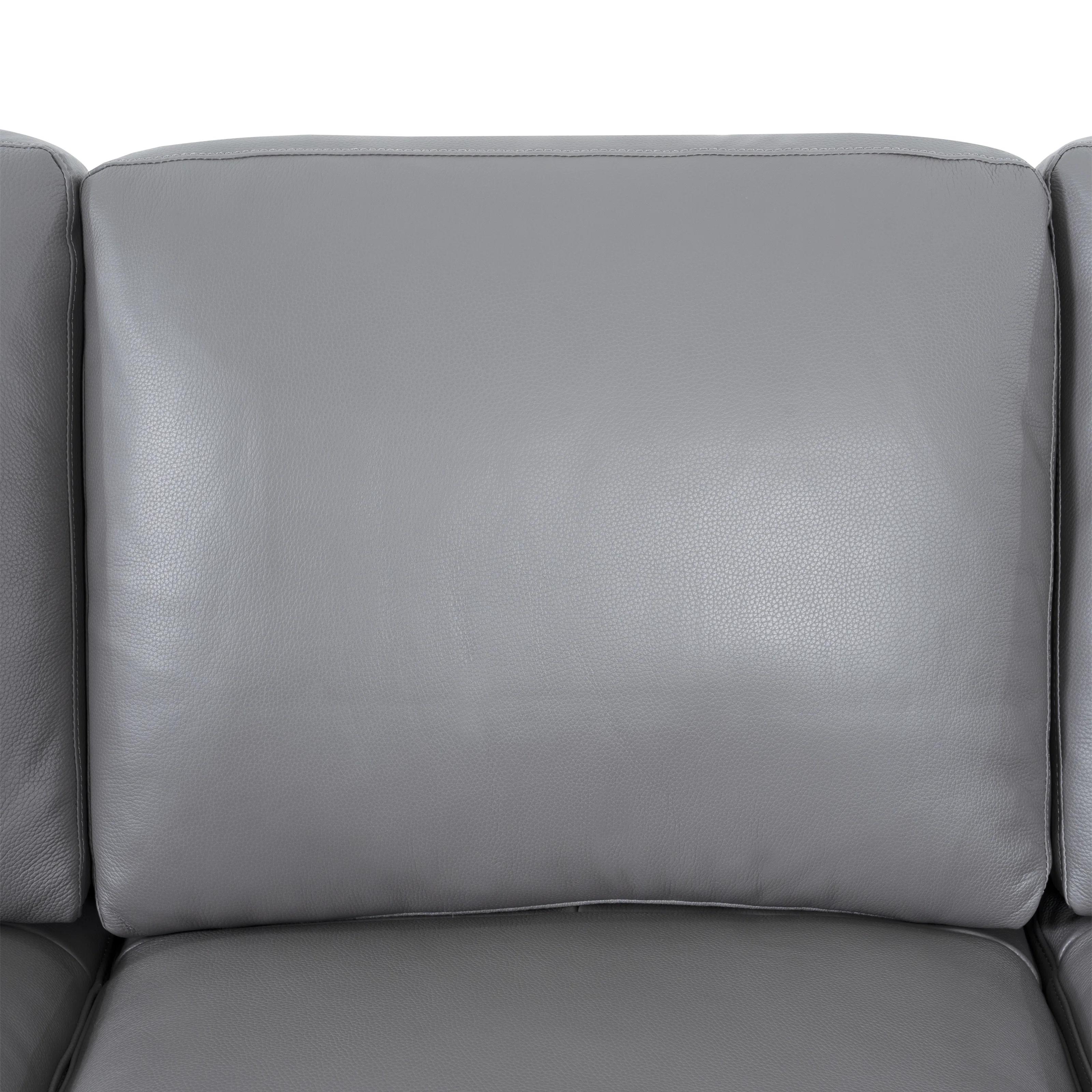 Ajmy Genuine Leather Square Arm Sofa thumbnail 4