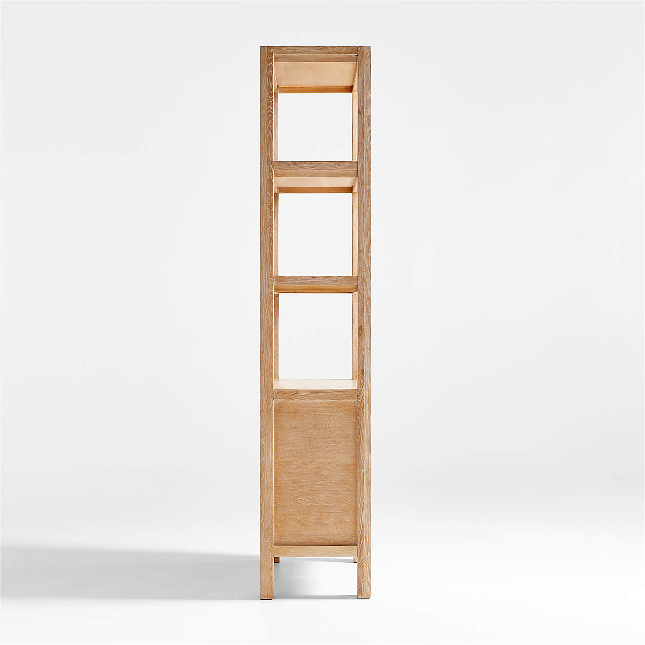 Terra Natural White Oak Wood Bookcase thumbnail 4