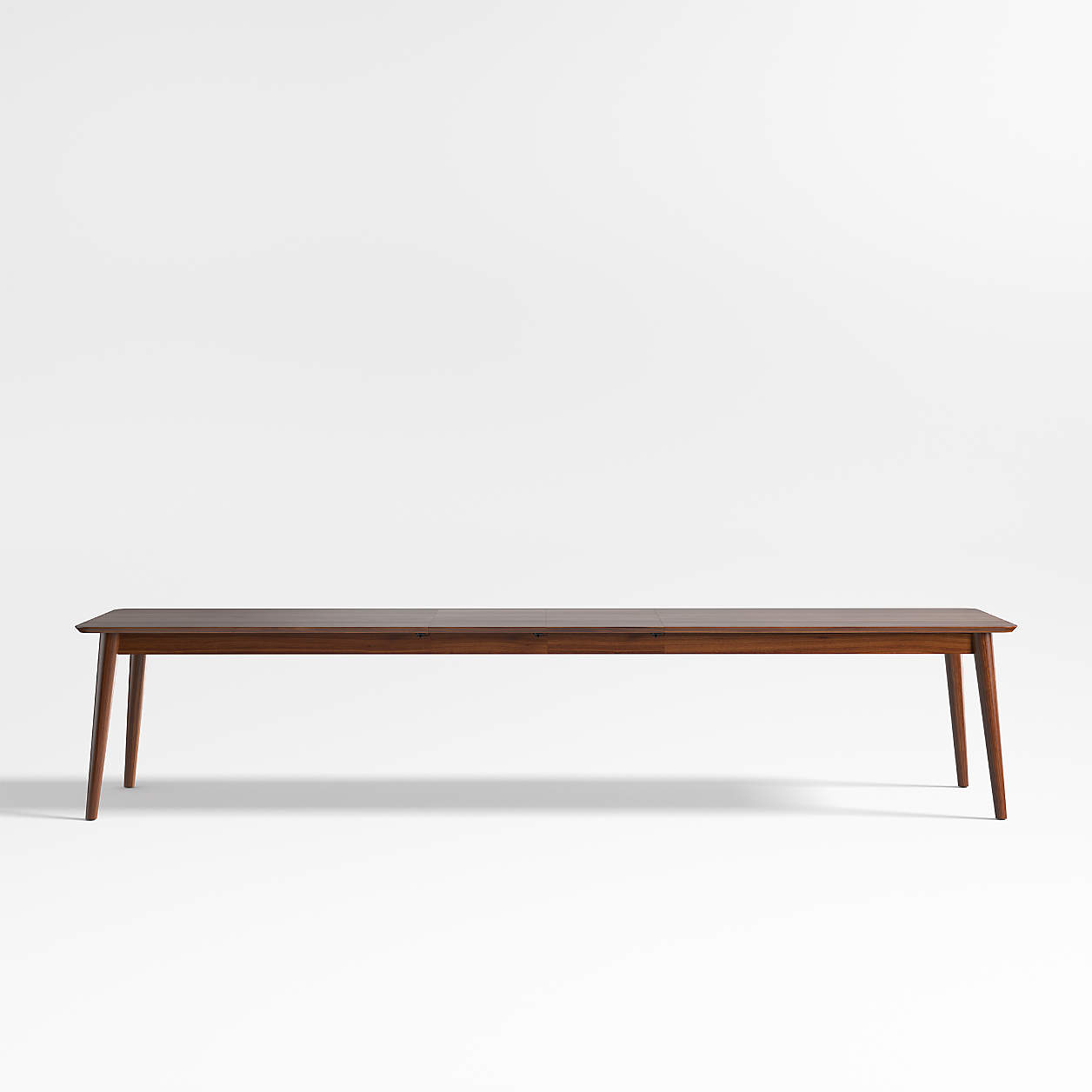 Tate Walnut Wood Extendable Dining Table thumbnail 2