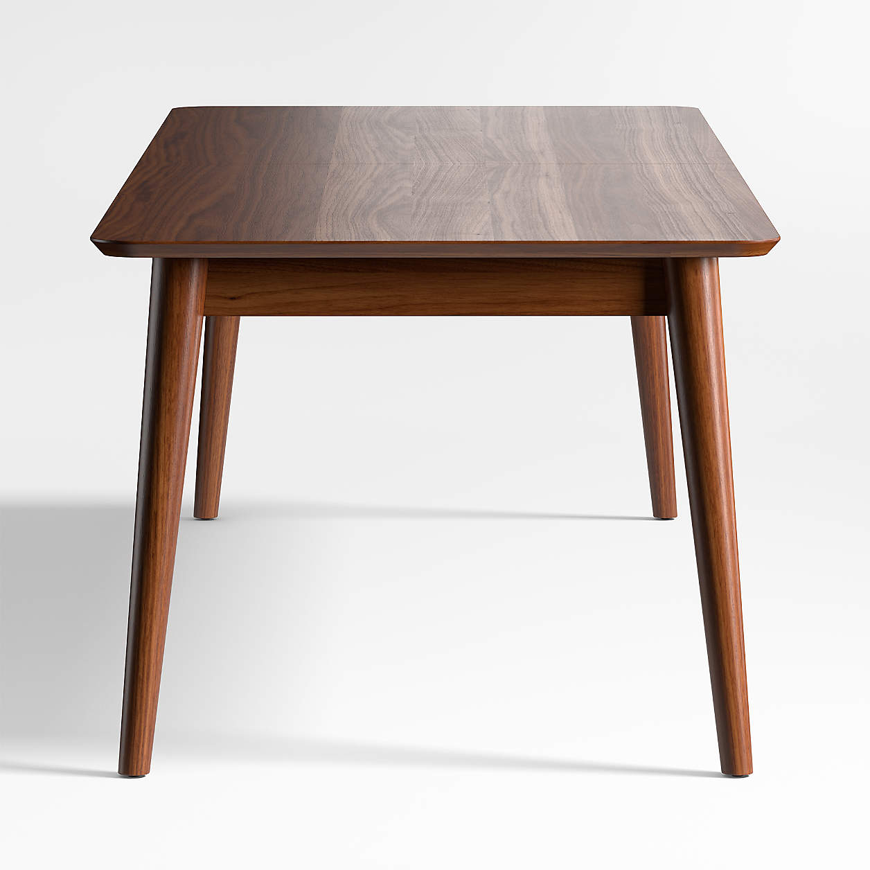 Tate Walnut Wood Extendable Dining Table thumbnail 3