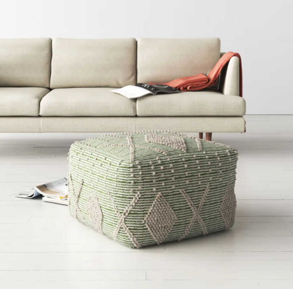 Simon Upholstered Pouf thumbnail 2