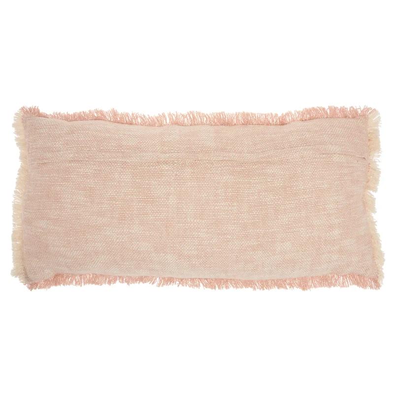 Gomer Fringed Cotton Throw Pillow-30"x14" thumbnail 4