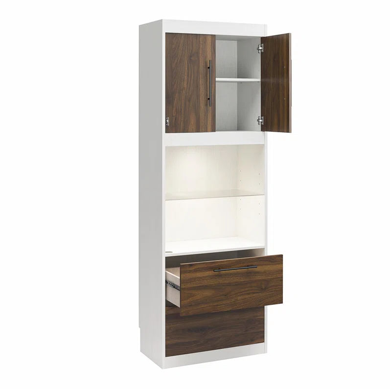 Baumbaugh 28.5 Wide 2 Drawer Storage Cabinet thumbnail 2