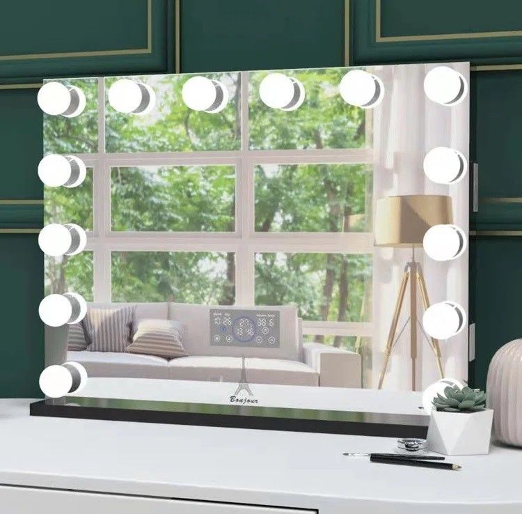 Rectangle LED Metal Mirror thumbnail 2