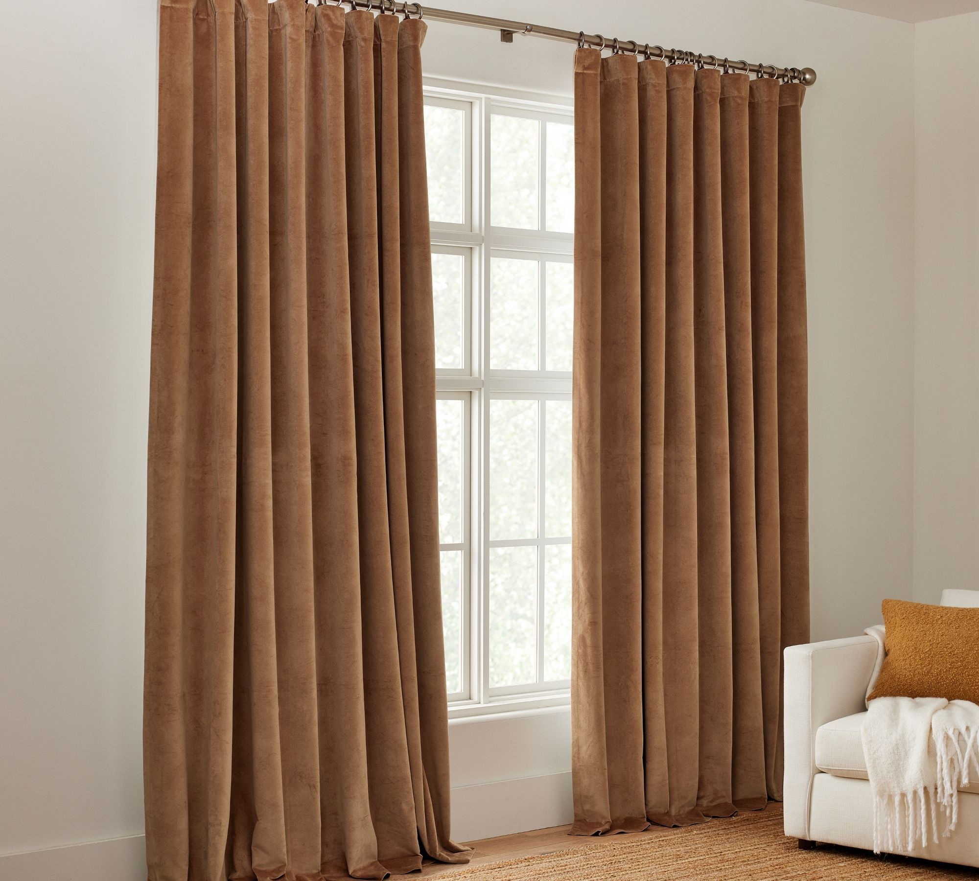 MTO Velvet Twill Blackout Drape108 x 50 inCognac thumbnail 4
