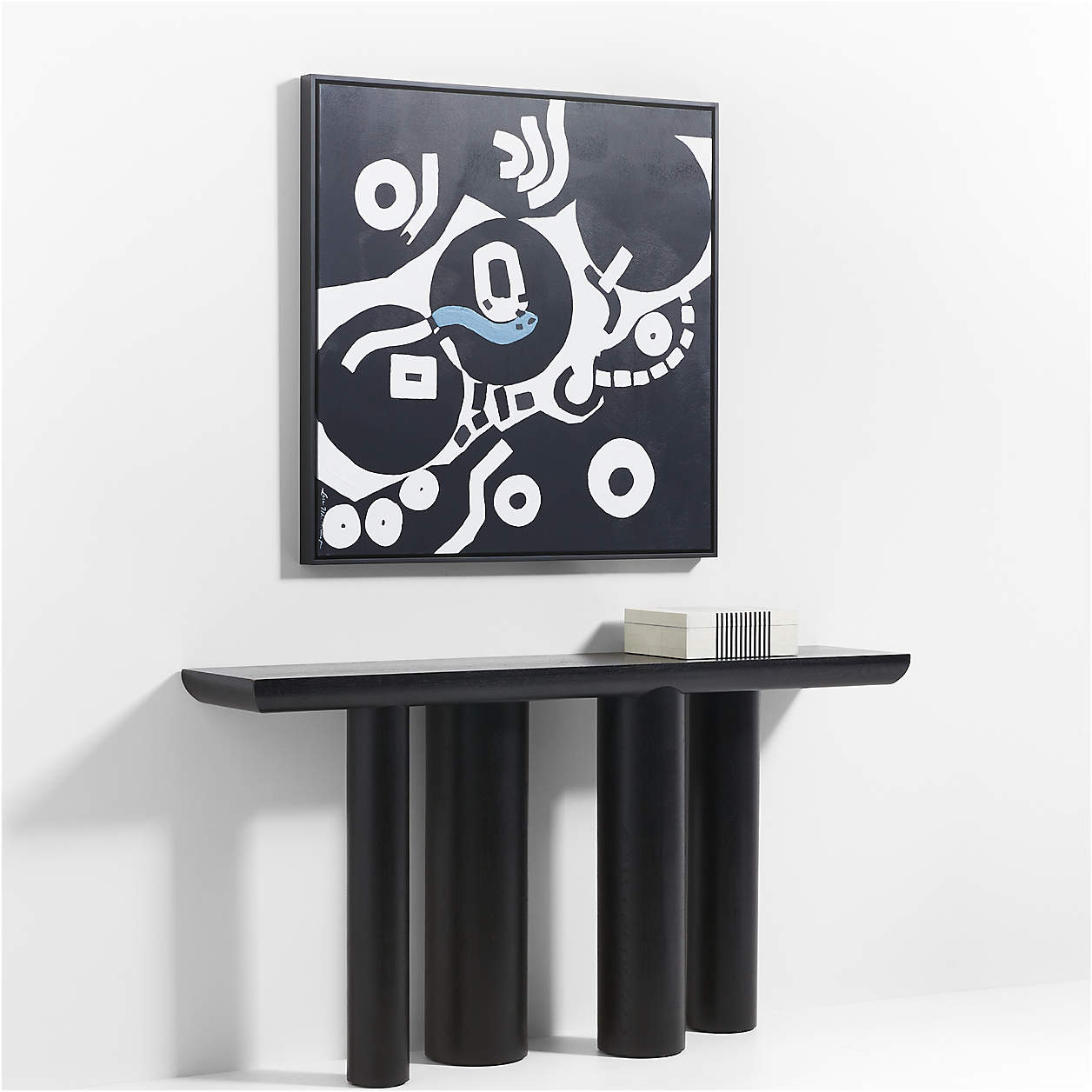 Bomen Black Oak Console Table thumbnail 8