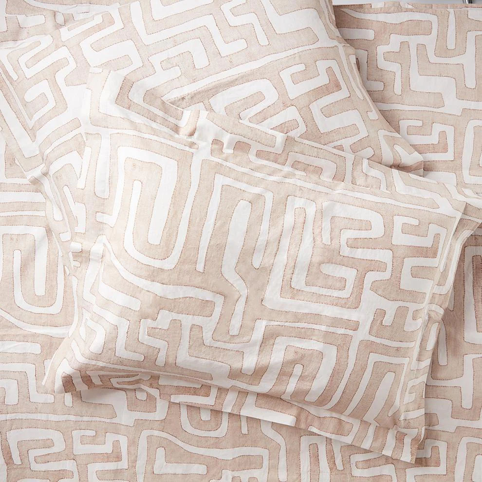 BLUSH CLASSIC KUBA CLOTH DUVET COVER thumbnail 2