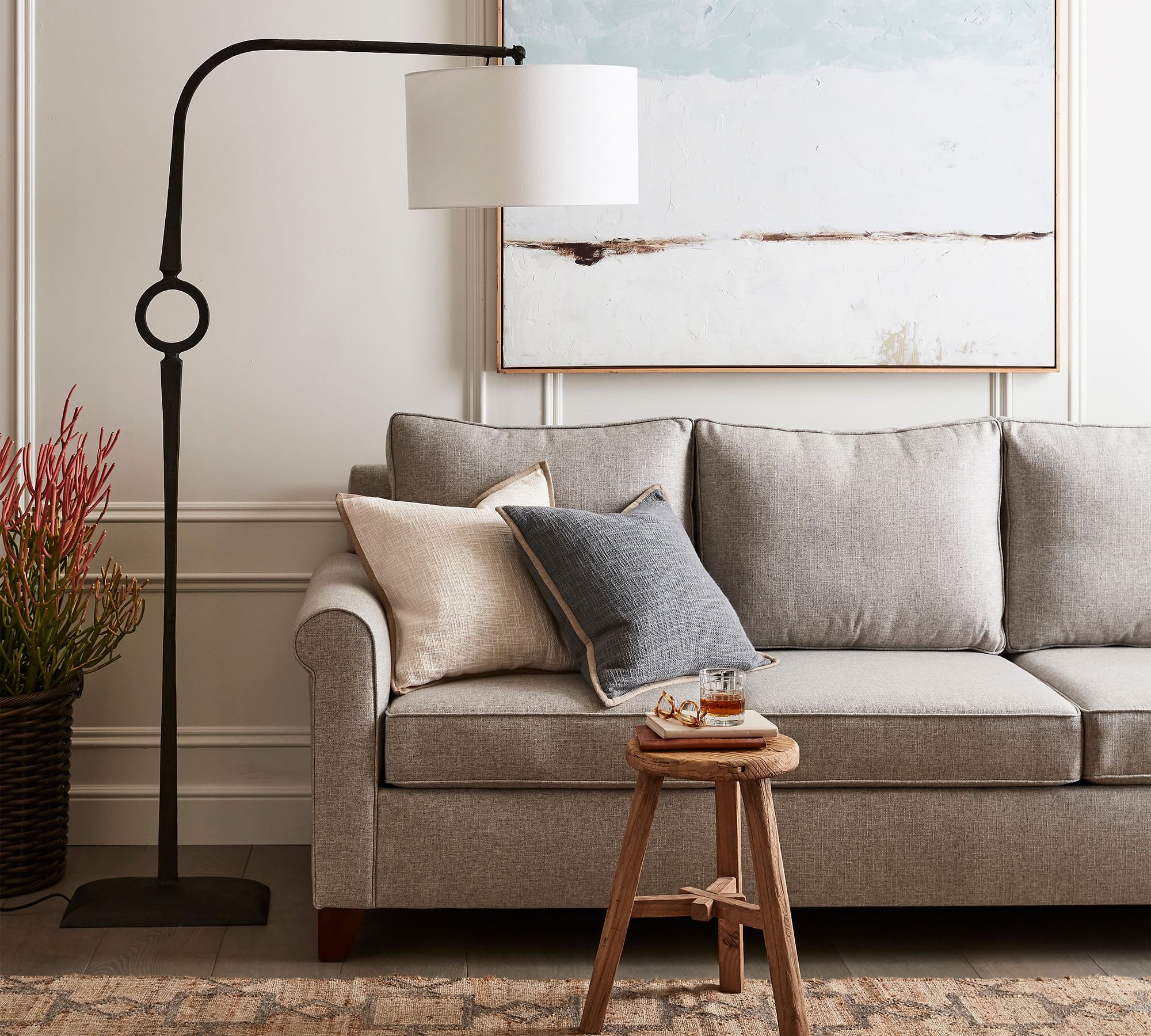 Easton Forged-Iron Sectional Floor Lamp thumbnail 2