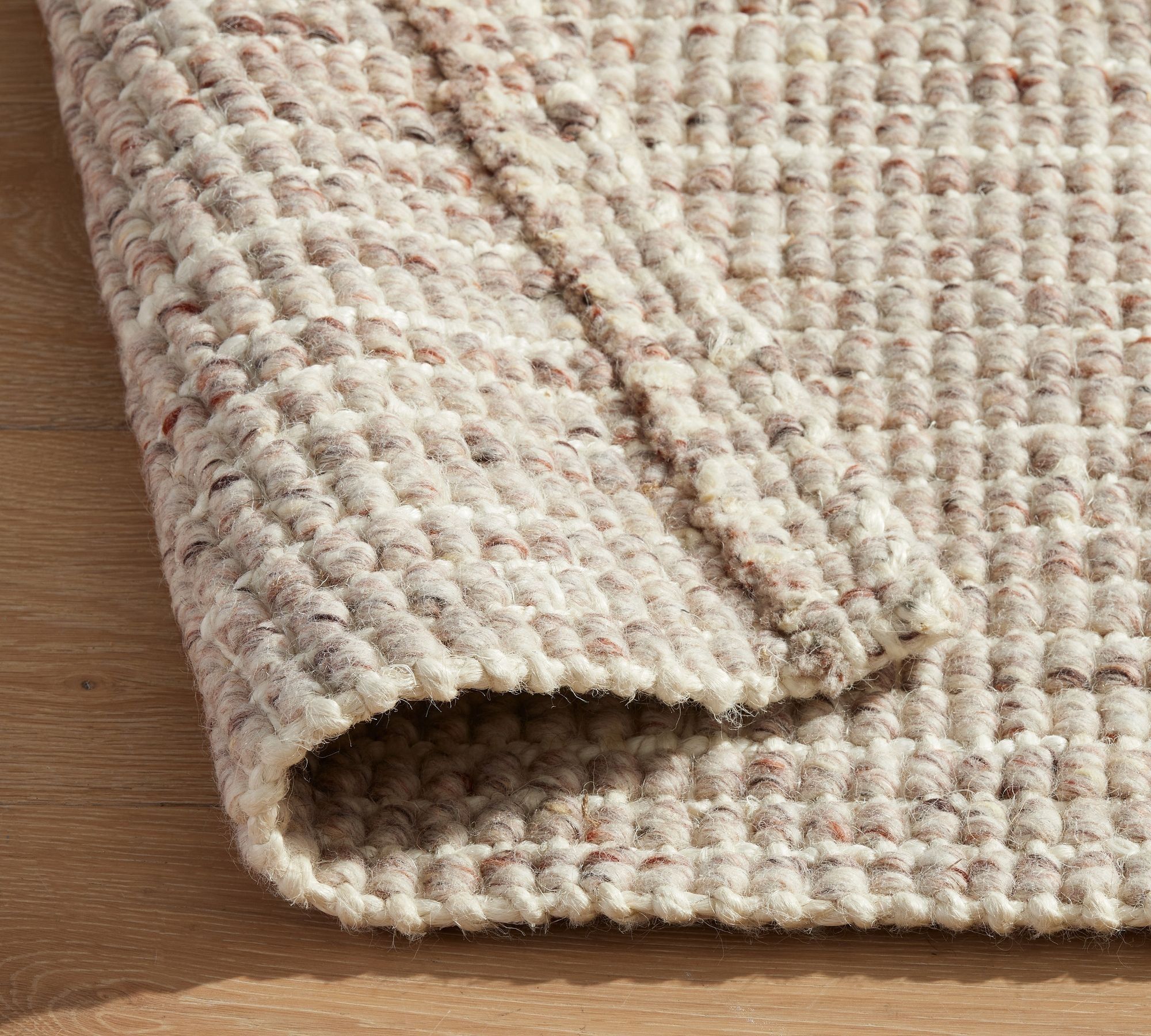 Chunky Wool Jute Rug 10x14 thumbnail 3