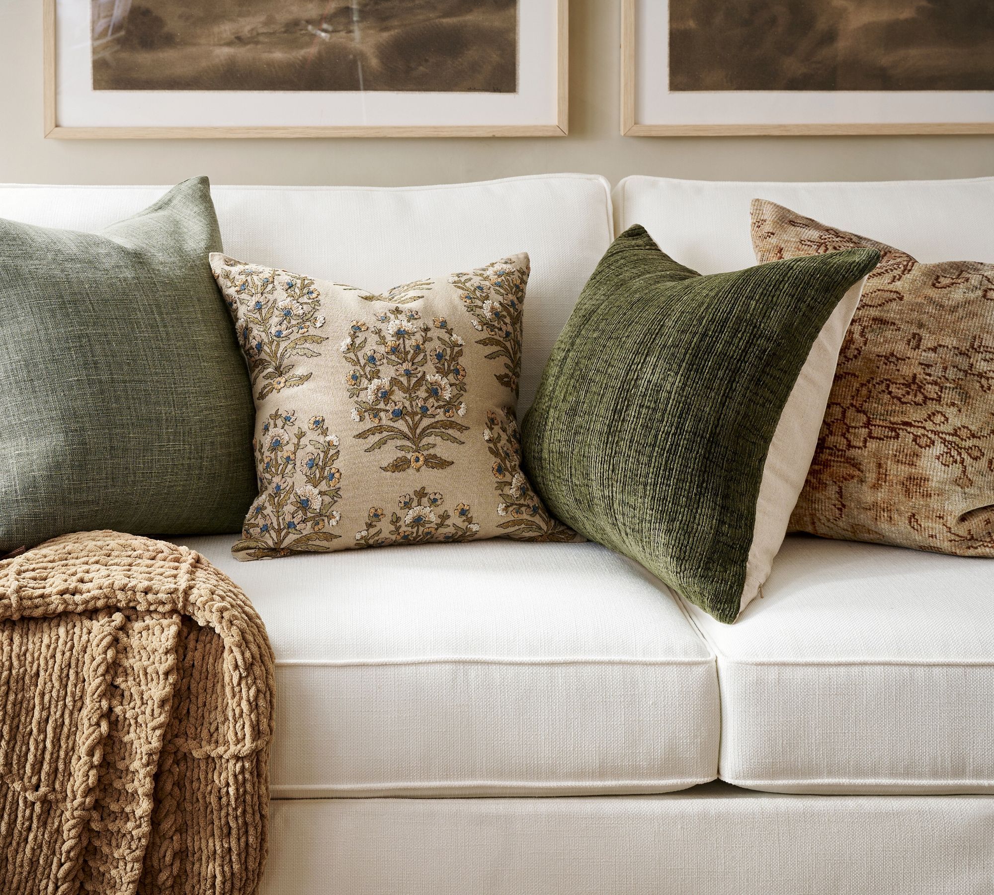 Textured Chenille Pillow 22x22 thumbnail 2