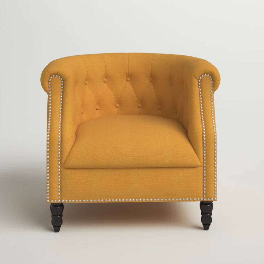 Huntingdon Upholstered Chesterfield Chair thumbnail 3