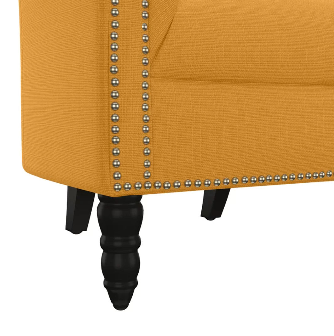 Huntingdon Upholstered Chesterfield Chair thumbnail 4