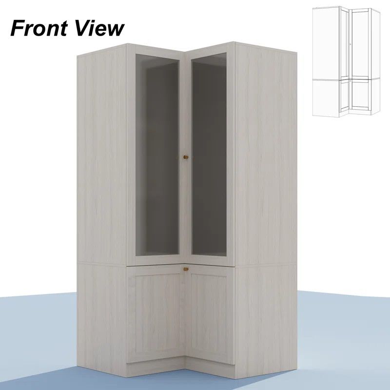 Solid Manufactured Wood Armoire thumbnail 2