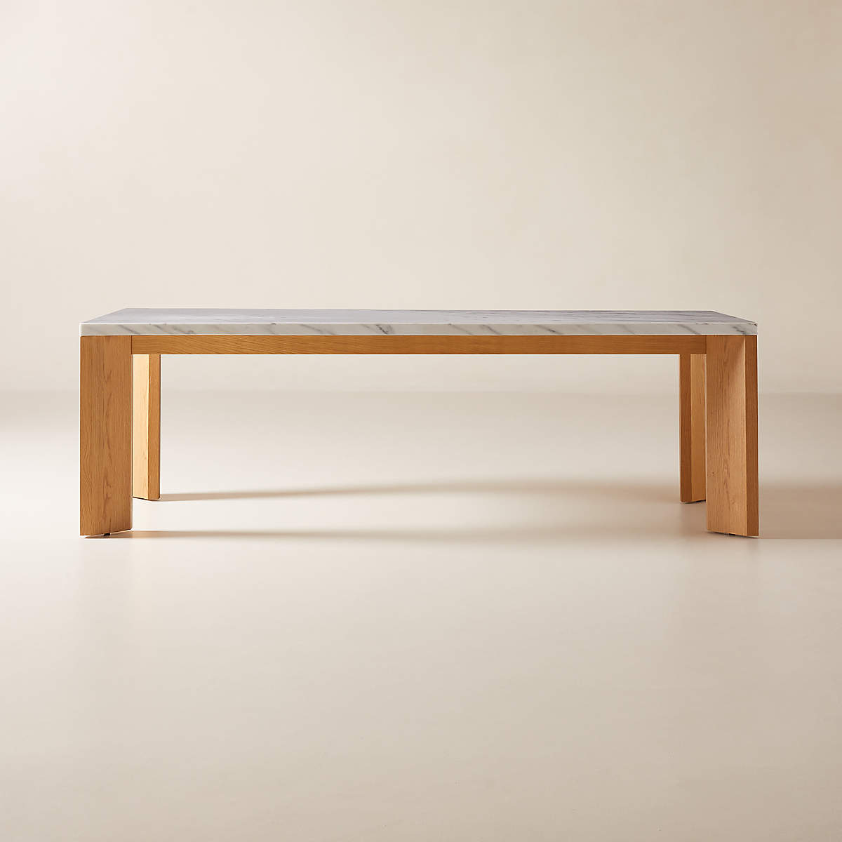 Sydney Rectangular Carrara Marble Dining Table thumbnail 2