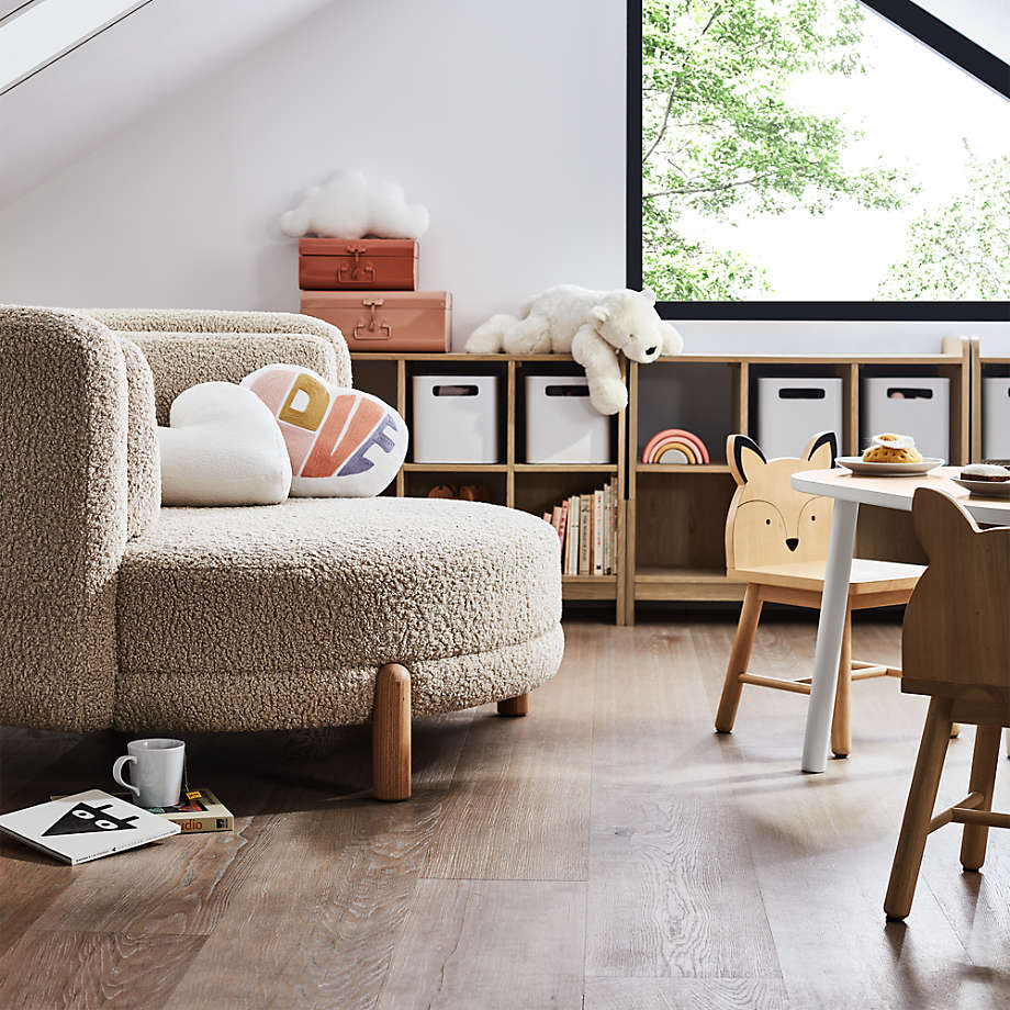 Family Oversized Sherpa Chair and a Half thumbnail 13