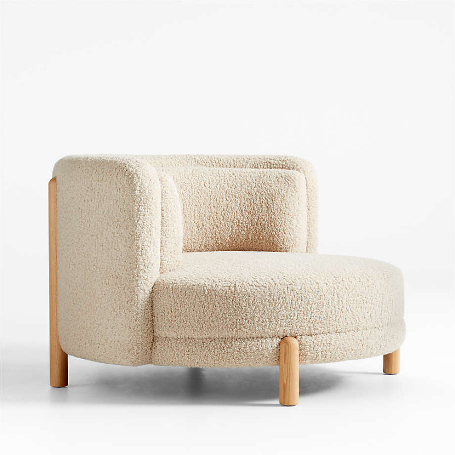 Family Oversized Sherpa Chair and a Half thumbnail 3